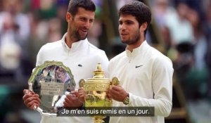 Cincinnati - Djokovic : "Je me suis remis de ma défaite à Wimbledon en un jour"