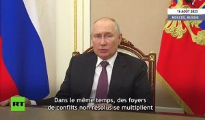 Vladimir Poutine accuse : "Les pays occidentaux veulent attirer d'autres États dans le conflit ukrainien"