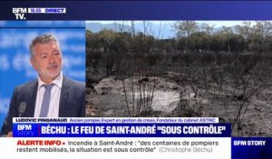 Incendie à Saint-André: "Maîtrisé ne veut pas dire éteint (...) le feu peut reprendre", explique l'ancien pompier Ludovic Pinganaud