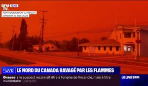 Les images du ciel rougi par les flammes dans le Nord du Canada