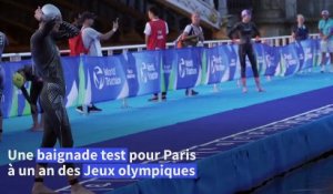 Triathlon dans la Seine: la qualité de l'eau scrutée à un an des JO de Paris