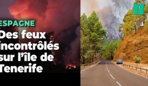 Les images terrifiantes des incendies à Tenerife en Espagne