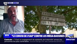 Méga-bassines: "Le seul vrai stockage qui vaille, c'est celui en nappe souterraine", affirme Benoît Biteau (député européen EELV et paysan agronome)
