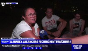 Canicule: à Annecy, les vacanciers viennent chercher la fraîcheur autour du lac