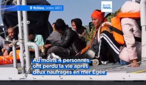 Cinq morts dans le naufrage de deux bateaux de migrants près de l'île grecque de Lesbos