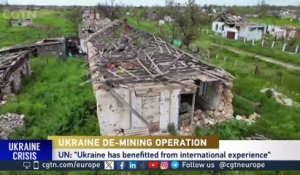 Ukraine de-mining operation, how big a problem mines and ammunition left behind?