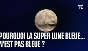 Pourquoi la Super Lune bleue... n'est pas bleue ?