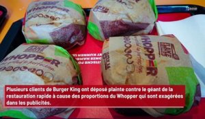 Burger King attaqué en justice car les proportions du Whopper sont exagérées !
