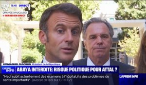 Abaya interdite: "Nous n'avons jamais montré quelques complaisances que ce soit" indique Emmanuel Macron