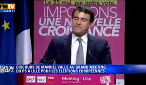 Le discours de Manuel Valls à Lille chahuté par les intermittents du spectacle