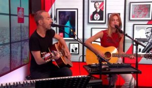 LIVE - Calogero et Marie Poulain interprètent "Le hall des départs" dans Le Double Expresso RTL2 (08/09/23)