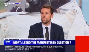 Procès de Niort: "Une partie de la classe politique a basculé du côté du désordre et de l'autre côté du droit"; affirme Mathieu Lefevre (Renaissance)