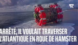 États-Unis: un homme arrêté après avoir tenté de traverser l'Atlantique dans une roue de hamster géante