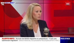 Arrivée de 6000 migrants à Lampedusa: "Ce n'est que le début", "on peut parler d'une submersion migratoire", réagit Marion Maréchal
