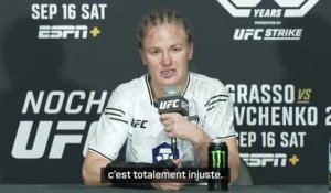 UFC Noche - Shevchenko : "10-8 à Grasso au cinquième round, c'est totalement injuste"