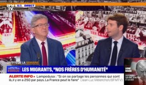 Accueil des demandeurs d'asile: "La plupart des pays d'Europe ont besoin d'immigration juste pour survivre", affirme Jean-Luc Mélenchon