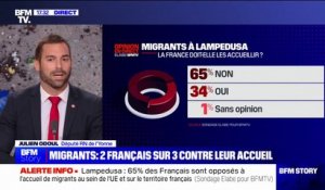 Immigration: "Monsieur Darmanin parle comme Marine Le Pen, sauf qu'il agit comme Jean-Luc Mélenchon", pour Julien Odoul (RN)