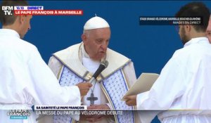 "Bonjour Marseille, bonjour la France": la messe du pape François au stade Vélodrome débute à Marseille