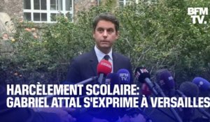 Harcèlement scolaire: Gabriel Attal s'exprime au rectorat de Versailles