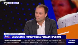 Chants homophobes au Parc des Princes: "Il ne faut pas importer le politiquement correct partout" selon Charles Consigny