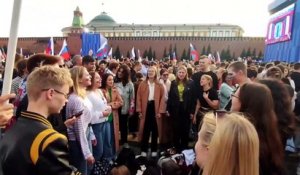 A Moscou, un concert pour l'anniversaire de l'annexion revendiquée de régions ukrainiennes