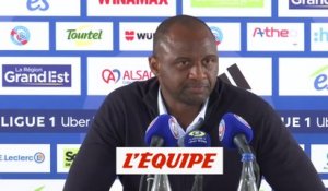 Vieira : « Un but qu'on doit éviter » - Foot - L1 - Strasbourg