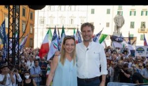 C'è Giorgia Meloni in piazza del Giglio a sostegno di Mario Pardini
