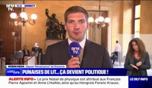 Punaises de lit: "Il faut que ce phénomène soit reconnu dans le code de la santé publique", selon Robin Reda, député Renaissance