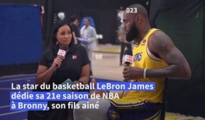 LeBron James dédie sa 21e saison NBA à son fils Bronny