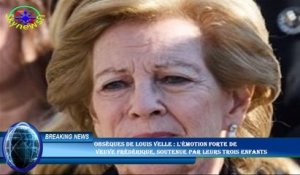 Obsèques de Louis Velle : l'émotion forte de  veuve Frédérique, soutenue par leurs trois enfants