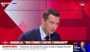 Attaques du Hamas contre Israël: "Ce sont des crimes de guerre, des crimes contre l'humanité qui se sont déroulés ce week-end", dénonce Jordan Bardella