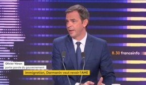 Suppression de l'Aide médicale d'Etat : "J'ai un vrai désaccord avec Gérald Darmanin sur ce sujet", confie Olivier Véran