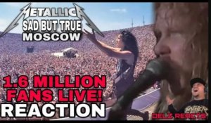 Metallica performs Sad But True to 1.6 million fans in Moscow Russia 1991 Live Reaction #METALLICA