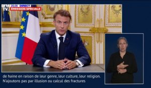 Emmanuel Macron sur Israël: "Ne menons pas chez nous des aventures idéologiques par projection. N'ajoutons pas, par illusion ou par calcul, des fractures nationales aux fractures internationales"