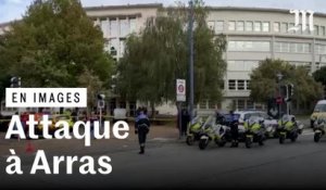 Arras : les images de l’attaque au couteau dans un lycée