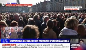 "Tout ce que j'ai vécu ces derniers jours est affreux": l'émotion de Michel, qui participe au rassemblement à Arras en hommage à Dominique Bernard