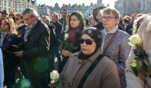 « Arras a été frappée » : émotion à Arras pour l’hommage à Dominique Bernard, le professeur assassiné