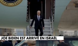Le président américain Joe Biden est arrivé en Israël