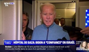 Bombardement de l'hôpital de Gaza: Joe Biden a "confiance" en ses sources du département de la Défense