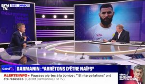 Gérald Darmanin: "Si Karim Benzema peut montrer qu'il pleure la mort d'un professeur français, alors je retirerai mes propos"