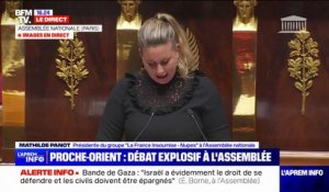 Israël/Gaza: "Nos larmes ne peuvent pas être à géométrie et géographie variables", affirme Mathilde Panot (LFI)