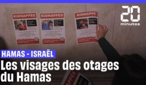 Guerre Hamas - Israël : Le visage des otages enlevés par le Hamas partout dans Paris