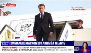 Israël: Emmanuel Macron est arrivé à Tel-Aviv