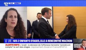 "Emmanuel Macron nous a donné beaucoup d'espoir": cette mère d'otages du Hamas raconte sa rencontre avec le président ce mardi