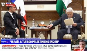 Mahmoud Abbas, président de l'Autorité palestinienne: "Nous invitons à l'établissement d'une coalition internationale pour faire la paix"