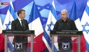 Israël-Hamas : Emmanuel Macron a rencontré Benjamin Netanyahou à Jérusalem