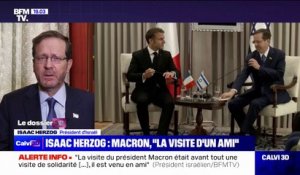 Isaac Herzog, président d'Israël: "La visite du président Macron était la visite d'un ami"