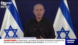 Benjamin Netanyahu: "J'appelle à nouveau la population non impliquée à Gaza à évacuer vers le sud de la bande"