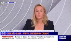 Hamas/Israël: "Je ne suis pas là pour défendre inconditionnellement ce gouvernement israélien" explique Marion Maréchal, vice-président de Reconquête