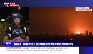 Bombardements à Gaza: "On n'avait jamais entendu autant d'explosions à une telle fréquence depuis une semaine et demie", indique Maxime Brandstaetter (envoyé spécial BFMTV à Ashdod)